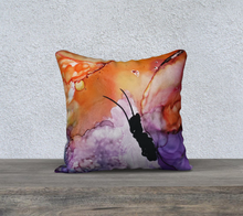 Load image into Gallery viewer, Sunset Butterfly Pillow Case