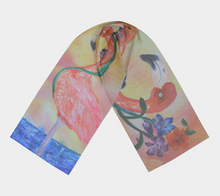 Load image into Gallery viewer, Tropical Flamingo Oblong Scarf