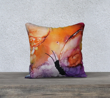 Load image into Gallery viewer, Sunset Butterfly Pillow Case