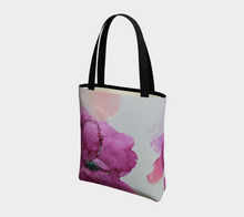 Load image into Gallery viewer, Purple Flower Tote Bag