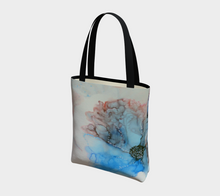 Load image into Gallery viewer, Blue and Peach Tote Bag