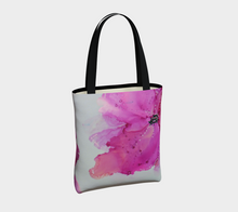 Load image into Gallery viewer, Purple Flower Tote Bag