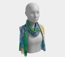 Load image into Gallery viewer, Water lily oblong scarf