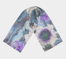 Load image into Gallery viewer, Moon flower oblong scarf
