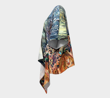 Load image into Gallery viewer, Patch of Midnight Draped Kimono