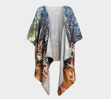 Load image into Gallery viewer, Patch of Midnight Draped Kimono