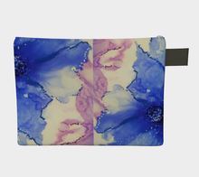 Load image into Gallery viewer, Blue and Pink Blooms Tablet Carry All Case