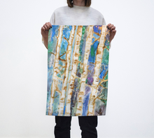 Load image into Gallery viewer, Blue Birch Dreams Tea Towel