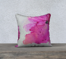 Load image into Gallery viewer, Purple Pansy Pillow Case