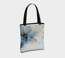 Load image into Gallery viewer, Blue and Peach Tote Bag