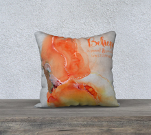 Load image into Gallery viewer, Believe Butterfly Pillow Case