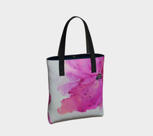Load image into Gallery viewer, Purple Flower Tote Bag