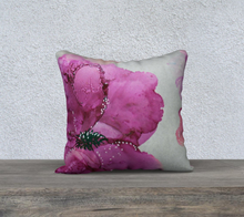 Load image into Gallery viewer, Purple Pansy Pillow Case