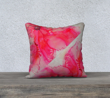 Load image into Gallery viewer, Pink Flower Pillow Case