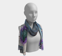 Load image into Gallery viewer, Moon flower oblong scarf