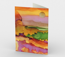 Load image into Gallery viewer, Sunset Fields Card w/Phrase
