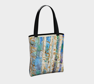 Blue Birch Dreams Tote Bag