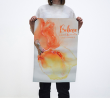 Load image into Gallery viewer, Believe Butterfly Tea Towel
