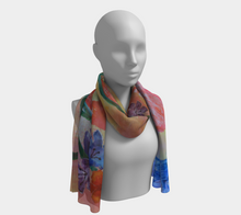 Load image into Gallery viewer, Tropical Flamingo Oblong Scarf
