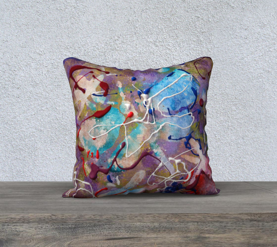 Dragonfly dreams square pillow