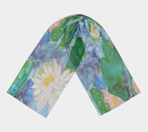 Water Lilly Scarf Oblong