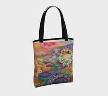 Load image into Gallery viewer, Sunset Kaleidoscope Tote Bag
