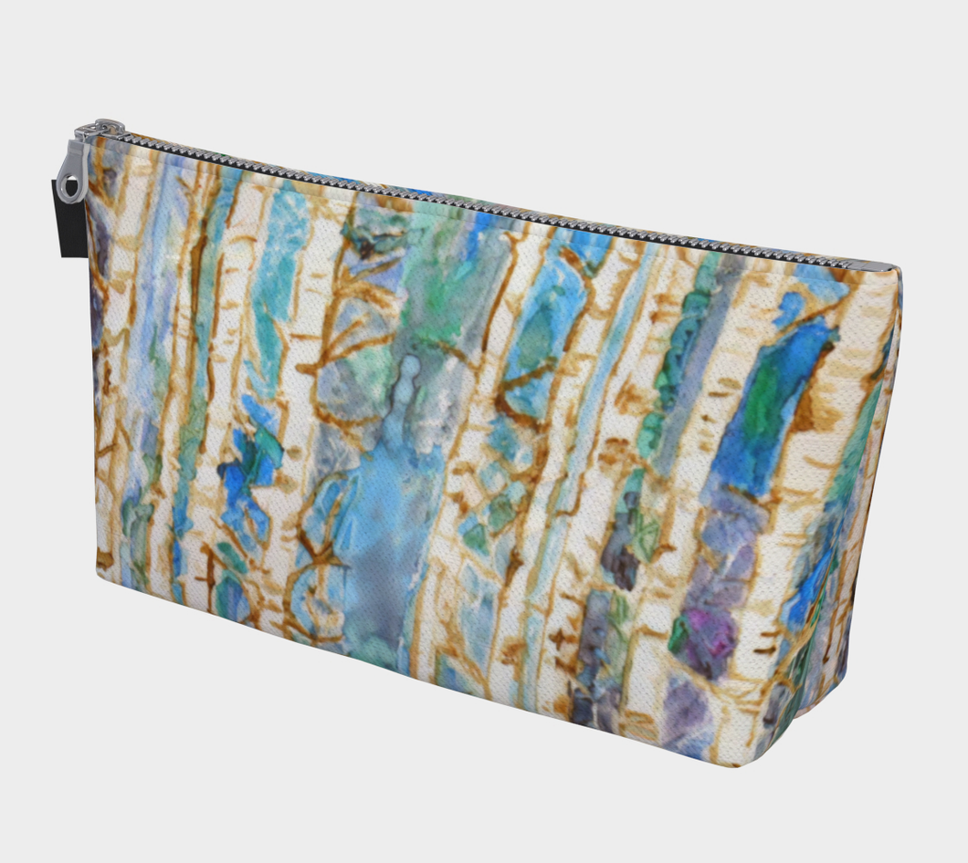 Blue Birch Dreams Makeup or Travel Bag