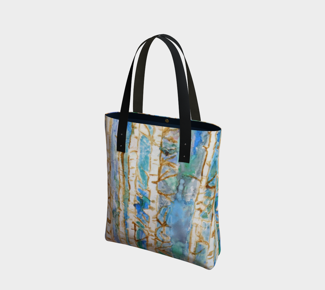 Blue Birch Dreams Tote Bag