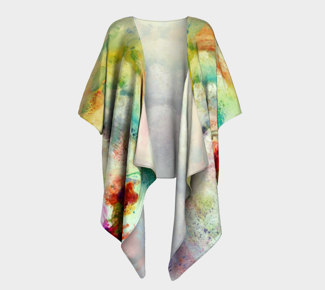 Be the rainbow draped kimono