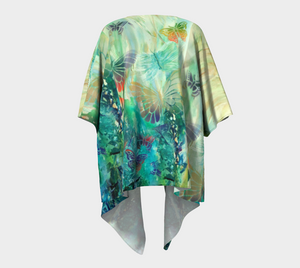 Butterfly Whispers Draped Kimono