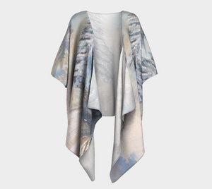 Winter path draped kimono