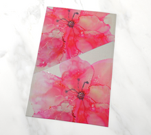 Load image into Gallery viewer, Pink Flower Tea Towel
