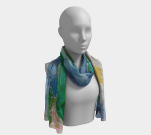 Water Lilly Scarf Oblong