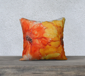 Warm Flowers Pillow Case