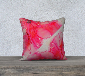 Pink Flower Pillow Case